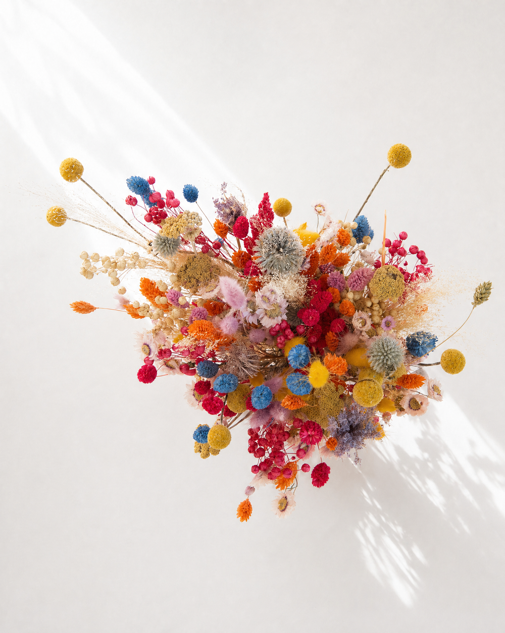 Hanabi (花火 — "fireworks") — Dried Flower Wedding Set | Bouquets, Boutonnières & Crowns