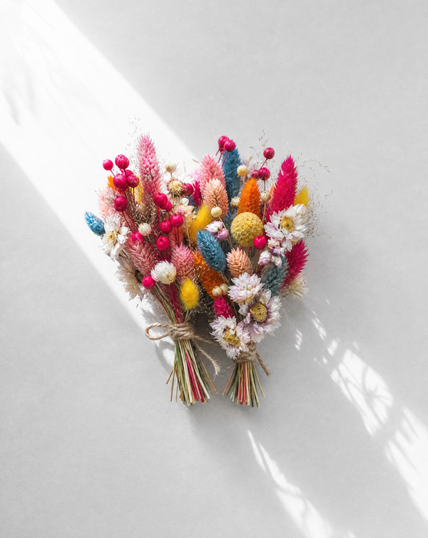 Hanabi (花火 — "fireworks") — Dried Flower Wedding Set | Bouquets, Boutonnières & Crowns